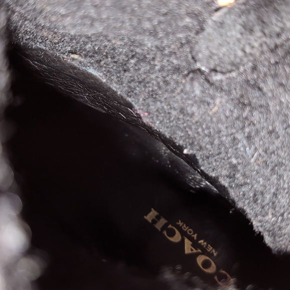 COACH Knee High Boots Black Bailey Safari Leather 7.5 - Picture 14 of 16